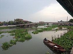 The Tha Chin River flowing through Nakhon Chai Si Sub-district where it is called the "Nakhon Chai Si River".