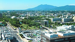 View of Mount Tsukuba and Tsukuba Center