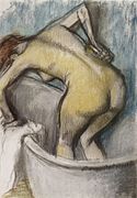 The Bath: Woman Supporting her Back, c. 1887