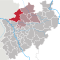 Lage des Kreises Borken in Nordrhein-Westfalen