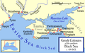 Karte der Griechischen Kolonien am nördlichen Schwarzen Meer um 450 v. Chr.