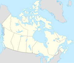 Angliers på en karta över Kanada