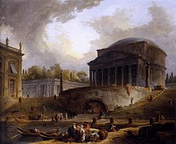 Näkymä Rippettan portille Roomassa, n. 1766.