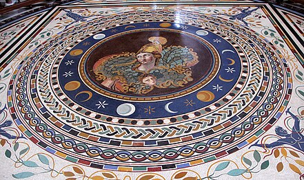 Mozaic clasic (c. sec.III î.Hr.) dintr-o vilă în Tusculum (la 24km SE de Roma), la Muzeele Vaticane
