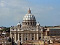Basilica Vaticana ex oppido Sancti Angeli visa
