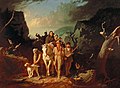 George Bingham: Daniel Boone escoltando colonizadores polo Paso Cumberland, 1851-52. Washington University Gallery of Art