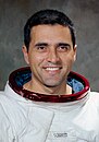 Astronaut and United States Senator Harrison Schmitt, BS 1957, the only geologist to have walked on the Moon