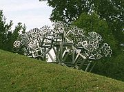 Fractal sculpture: 3D Fraktal 03/H/dd by Hartmut Skerbisch, 2003