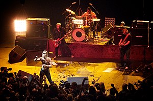 The Stooges performing at the Hammersmith Apollo (2010)