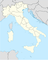 Zemljevid Italije z markerjem, ki prakazuje lego Riminija