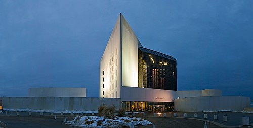 John F. Kennedy Presidential Library, on the campus of the University of Massachusetts Boston