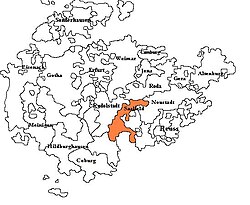 Саксен-Заальфельд среди других Эрнестинских герцогств