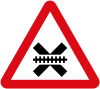 Vienna Convention sign (triangle, used in the Philippines for railway crossings without gates and lights)