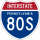 Interstate 80S marker