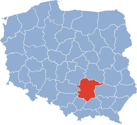 Localisation de Voïvodie de Kielce