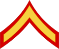Шеврон рядового 1 класу Корпусу морської піхоти США
