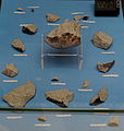 Fragmente des Braunschweiger Meteoriten, am 23. April 2013 in Melverode eingeschlagen
