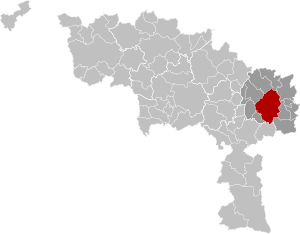 Položaj općine Charleroi unutar pokrajine Hainaut