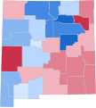 Image 10Party registration by New Mexico county (February 2023):   Democratic >= 30%   Democratic >= 40%   Democratic >= 50%   Democratic >= 60%   Democratic >= 70%   Republican >= 40%   Republican >= 50%   Republican >= 60% (from New Mexico)