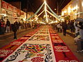 Image 11Sawdust carpet made during "The night no one sleeps" in Huamantla, Tlaxcala (from Culture of Mexico)