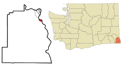 Location of Asotin, Washington