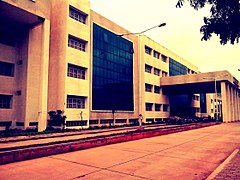 Front view of college