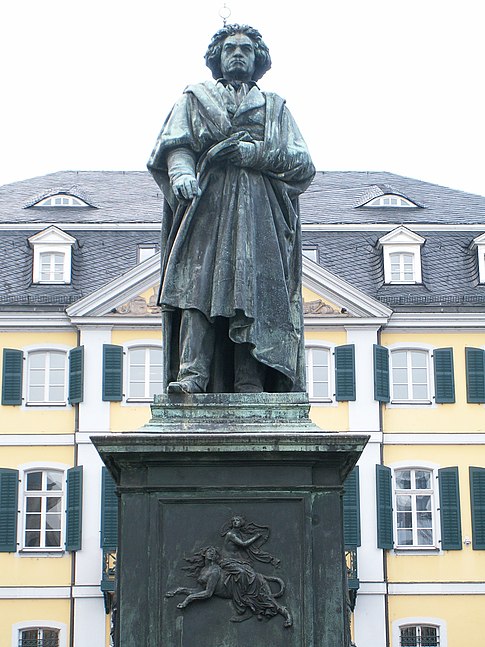Statue de Beethoven par Ernst Hähnel à Bonn.