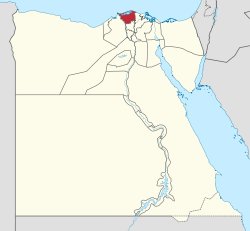 Местоположение на Кафър ел-Шейх в Египет