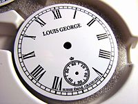 Louis George enamel watch dial