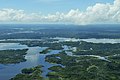 Vista aérea da floresta tropical amazônica, perto de Manaus, Amazonas