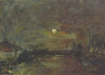 Crépuscule sur le Bassin du Commerce au Havre, 1892-1894 Musée d'art moderne André-Malraux[93]