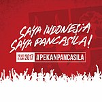 Spanduk "Saya Indonesia, Saya Pancasila".