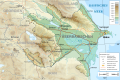 Image 30Topographic map of Azerbaijan (from Geography of Azerbaijan)