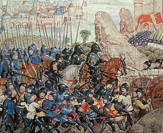 Le siège de Calais en 1346-1347, peinture anonyme.