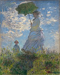 Claude Monet, Camille Monet i syn Jean na pagórku
