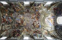 Илюзионна таванна живопис в църквата Сант Игнацио, Рим