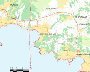 Poziția localității Saint-Cyr-sur-Mer