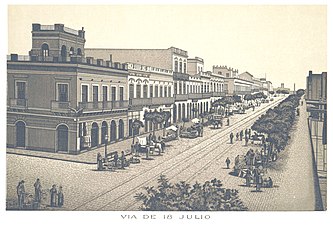 Drawing of the Avenue in 1885