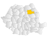 Map of Romania highlighting Neamţ County
