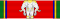 Cavaliere di Gran Cordone dell'Ordine dell'Elefante Bianco (Siam) - nastrino per uniforme ordinaria