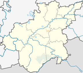 Žemėlapis rodantis Uciekos geomorfologinis draustinis vietą.