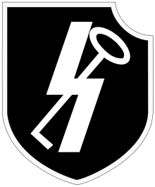 סמל הדיוויזיה - שילוב בין סמל הנוער ההיטלראי (הברק) לבין סמל הלייבשטנדרטה אס אס אדולף היטלר (המפתח).