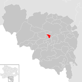 Poloha obce Buchbach v okrese Neunkirchen (klikacia mapa)