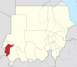 Kaart van Centraal-Darfoer