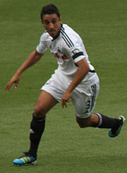 Taylor playing for Swansea in 2011
