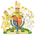 Coat of arms of the United Kingdom, for use in England, Wales and Northern Ireland