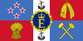 Vlajka Alžběty II. na Novém Zélandu (1962–2022) Poměr stran: 1:2
