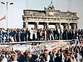 Berlīnes mūra krišana. Brandenburgas vārti, 1989. gada novembris