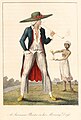 Image 54A Dutch plantation owner and female slave from William Blake's illustrations of the work of John Gabriel Stedman, published in 1792–1794. (from History of Suriname)