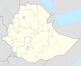 Džima na mapi Etiopije